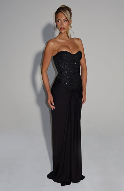 Carina Maxi Dress - Black Dress Babyboo Fashion Premium Exclusive Design