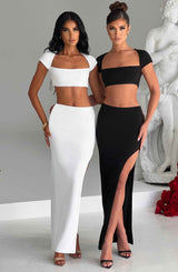 Top Adorn Nero Donna