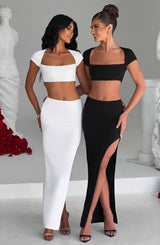 Top Adorn Nero Donna