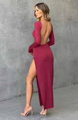 Abito Maxi Aleena Cherry