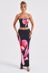 Gonna Maxi Allegra Stampa Floreale