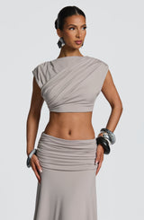 Amara Top - Light Grey