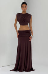 Amara Top - Plum Brown
