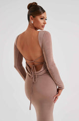 Abito Maxi Anastassia Cioccolato