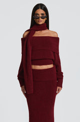 Andie Top - Burgundy