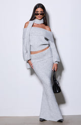 Andie Top - Light Grey Marl