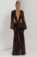 Essenza Classica Maxi Dress - Leopard Print