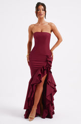 Abito Maxi Burgundy