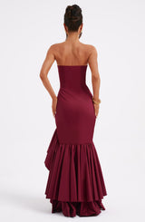 Abito Maxi Burgundy