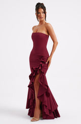 Abito Maxi Burgundy