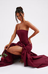 Abito Maxi Burgundy