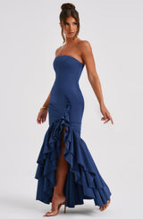 Abito Maxi Navy Donna