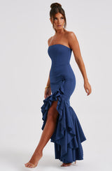 Abito Maxi Navy Donna