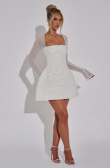 Abito da Sera in Pizzo Bianco