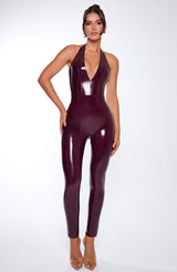 Pantaloncini in Vinile Cherry Lacquer