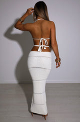 Gonna Maxi in Cotone Bianco