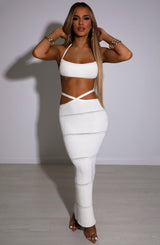 Gonna Maxi in Cotone Bianco