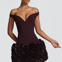 Aveta Mini Dress - Plum
