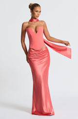 Gonna Maxi Bernadette Rosa Coral