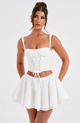 Top Donna Bonnie Avorio