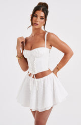 Top Donna Bonnie Avorio