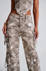 Pantaloni Cargo Brooklyn Stampa Camo
