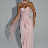 Carina Maxi Dress - Blush
