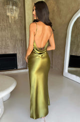 Abito Maxi Celestina Khaki