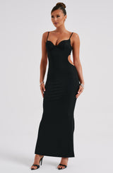 Abito maxi nero elegante