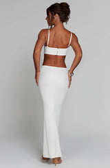 Abito Maxi Celine Bianco