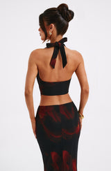 Top Chrishelle - Stampa Fuoco Donna