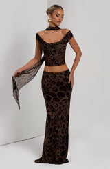 Chrysoula Maxi Skirt - Leopard Print