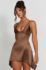 Abito Mini Clarise Cioccolato