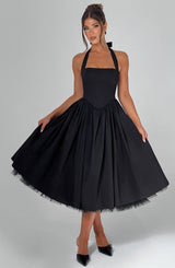 Abito Midi Elegante Nero