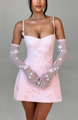 Abito da donna in mesh rosa