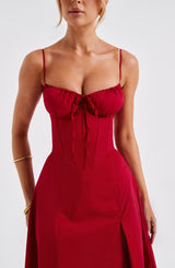 Abito midi Deanna - Rosso