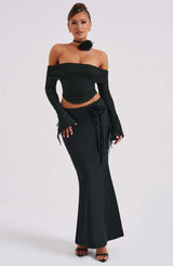 Gonna Maxi Deema Nera - Eleganza e Stile per Ogni Occasione