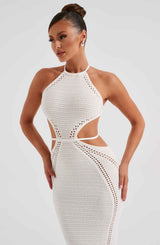 Abito Maxi Bianco Crochet