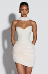 Denise Mini Dress - Ivory