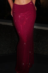 Gonna Maxi in Vino Rosso