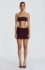 Edna Mini Skirt - Plum