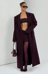 Edna Mini Skirt - Plum