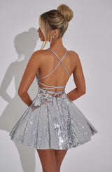 Abito Mini Argento Elegante