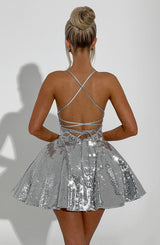 Abito Mini Argento Elegante