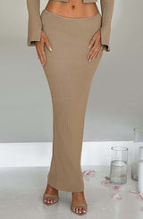Gonna Maxi Beige Donna