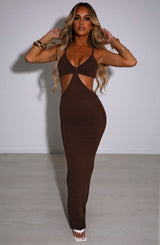 Abito Maxi Elianna Cioccolato