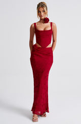 Gonna Elizabeth Maxi Rossa