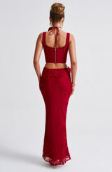 Gonna Elizabeth Maxi Rossa