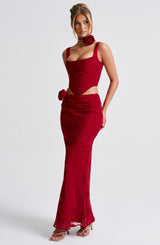 Gonna Elizabeth Maxi Rossa