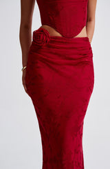Gonna Elizabeth Maxi Rossa